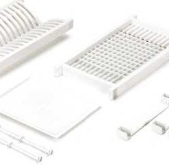 Juego Escurreplatos Pvc Blanco