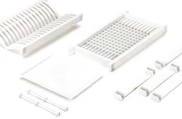 Juego Escurreplatos Pvc Blanco