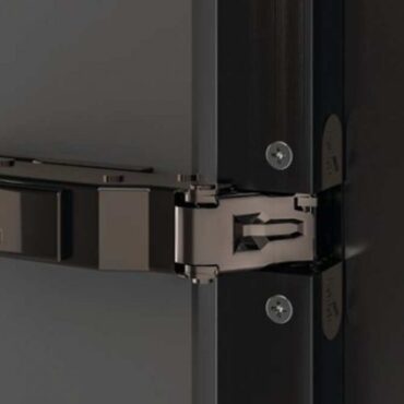 BISAGRA SENSYS OBSIDIAN BLACK RECTA VITRINA FRENO