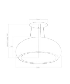 Alternative view of Campana Elica SEASHELL IX F 80