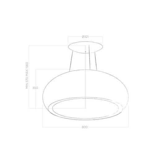 Campana Elica Seashell Ix F 80 - Imagen 2