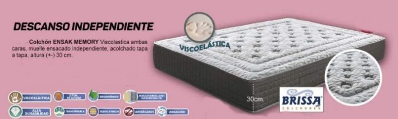 Colchón Ensak Memory Brissa