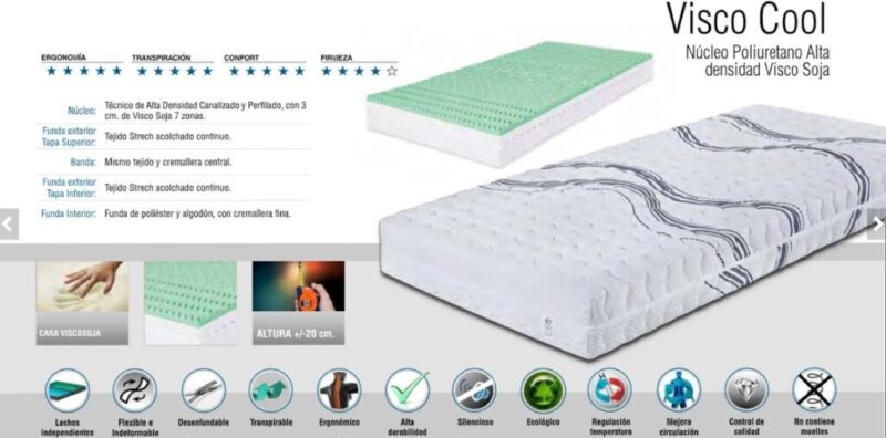 Colchón Articular Viscoelástico Visco Cool - Imagen 5