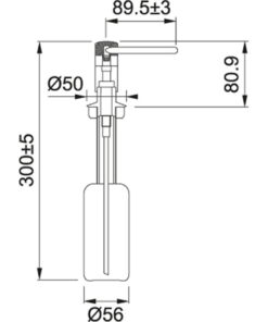 Alternative view of Dosificador de jabón Franke Novita