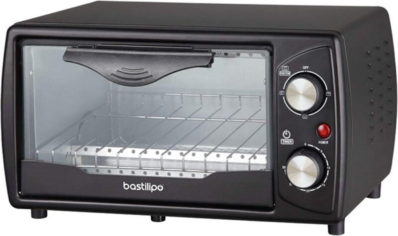 Mini-Horno Bastilipo Turin, 9L, 800W, Negro 2 Mini-Horno Bastilipo Turin, 9L, 800W, Negro - Imagen 2