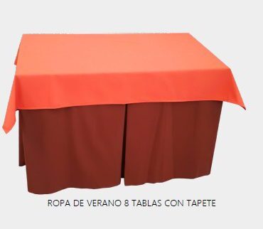 falda mesa camilla rectangular verano
