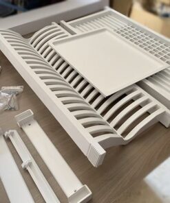 Juego Escurreplatos Pvc Blanco