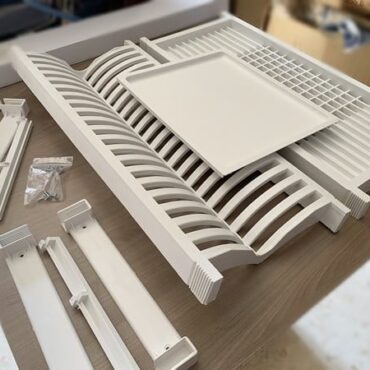 Juego Escurreplatos Pvc Blanco