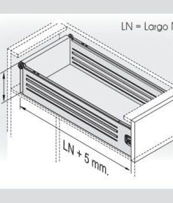 Juego Lateral Metálico Cajoneras Altura 54 Mm 4 Juego Lateral Metálico Cajoneras Altura 54 Mm - Imagen 2