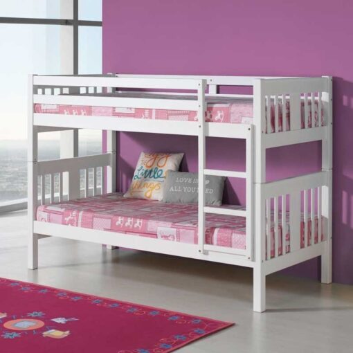 Litera Madera Lacada Blanca 2 Litera Madera Blanca