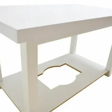 Mesa Camilla Rectangular Doble Tapa