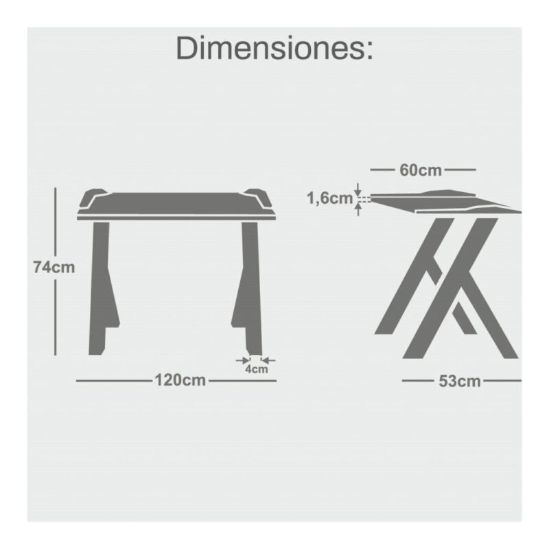 Mesa Gaming Con Luces Led - Imagen 3
