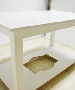 Mesa Camilla Rectangular Fija En Varios Colores Y Medidas 5 Mesa Camilla Lacada Blanco