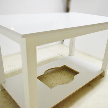 Mesa Camilla Lacada Blanco