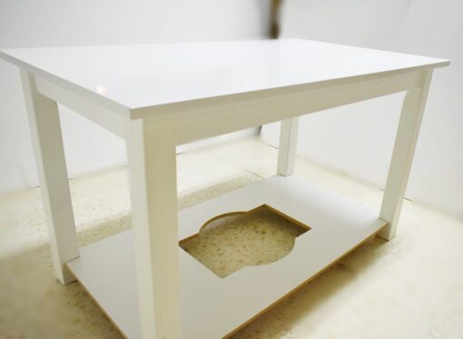 Mesa Camilla Rectangular Fija En Varios Colores Y Medidas 2 Mesa Camilla Lacada Blanco