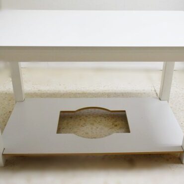 Mesa Camilla Lacada Blanco