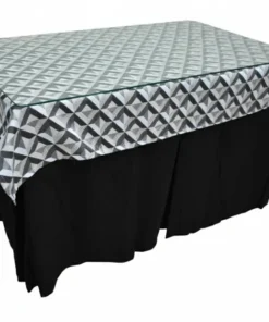Mesa Camilla Rectangular Completa, con falda camilla, cristal. Disponibles en varias medidas