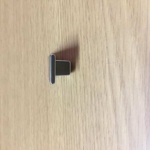 Pomo Rectangular Cromo Mate - Imagen 4
