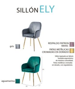 Sillón Comedor Ely Tapizado - Imagen 3