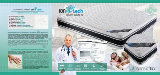 Colchón Ion Tech 28Cm- Tratamiento Ionizado Certificado 2 Colchón Ion Tech 28Cm- Tratamiento Ionizado Certificado - Imagen 2