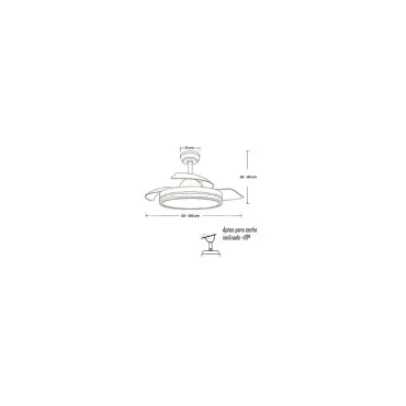 Ventilador De Techo Led 72W Modelo Afrodita 3