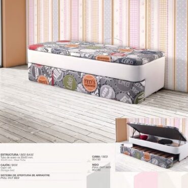 Cama nido canape abatible lateral