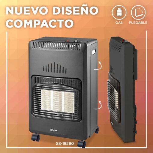 Estufa Cerámica De Gas Sogo Ss18291 - Imagen 2