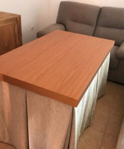 Mesa Camilla Rectangular Doble Tapa - Imagen 2