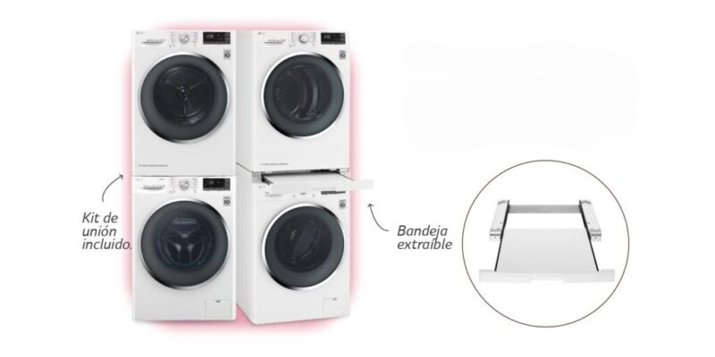 Kit De Union Lavadora-Secadora Lg Dstwh - Imagen 2